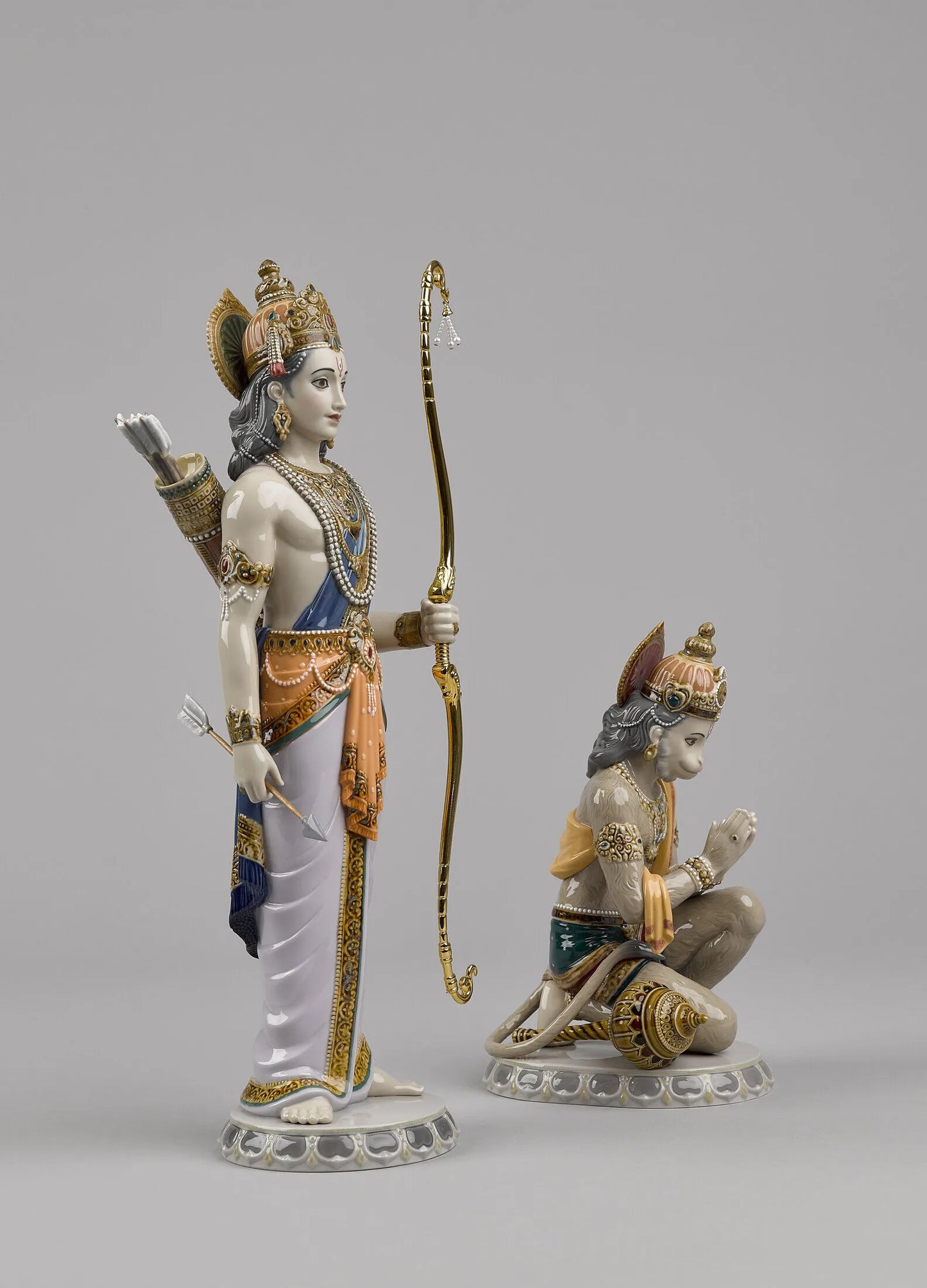 Lakshman and Hanuman Sculpture. Limited Edition