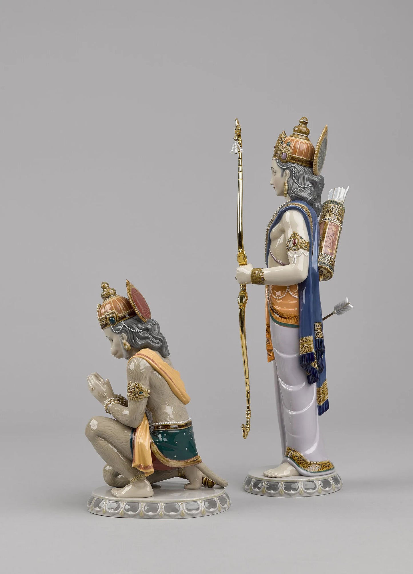 Lakshman and Hanuman Sculpture. Limited Edition