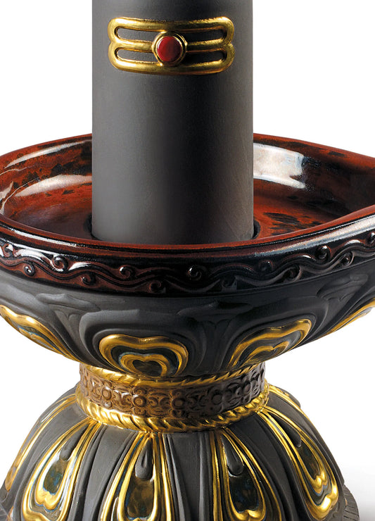 Lingam Figurine. Golden Luster