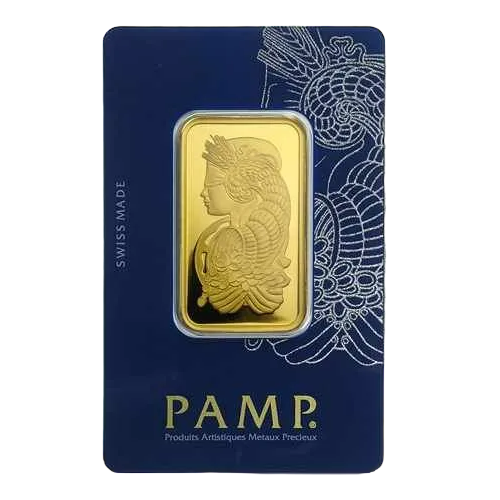 1 oz PAMP Suisse Gold Bar (New w/ Assay)