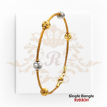 "Display Only Call for Availability and Price" Gold Single Bangle  Kaajal Collection RJB3011