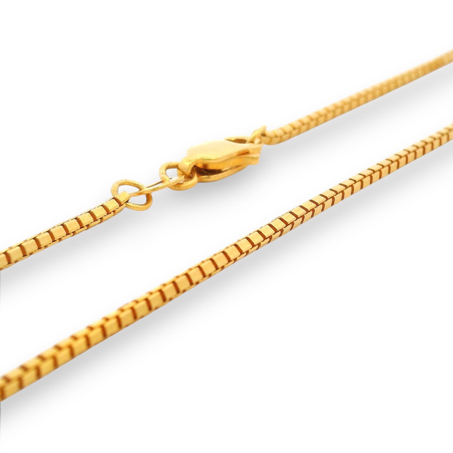 22Kt Gold Baby Chain – Elegant Box-Link Design | 6.92gm, 13in – RJC30876