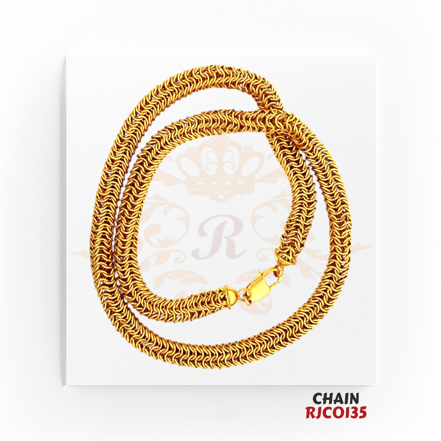 22kt Gold Chain RJC0135 | Elegant & Durable Gold Chain | Regal Jewels