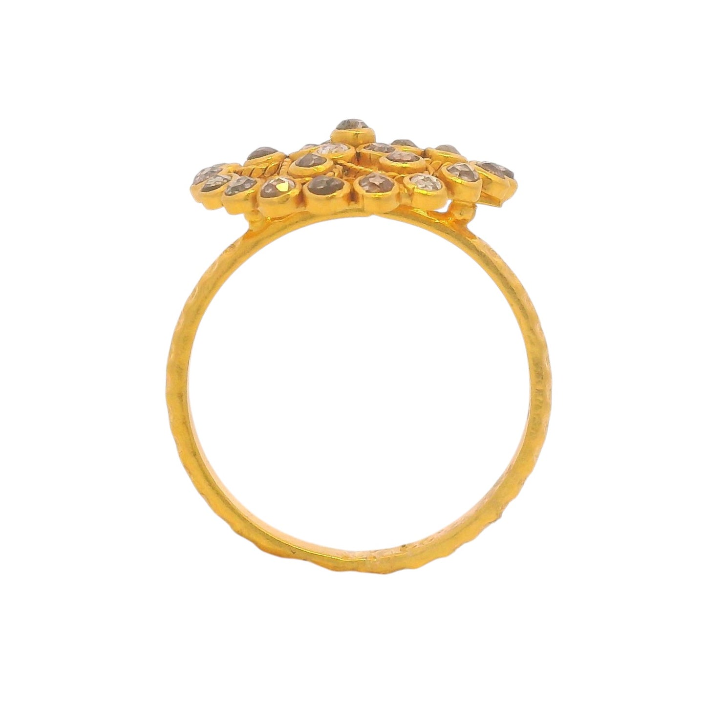 Eternal Glow 22KT Gold Diamond Cluster Ring – RJDR3215