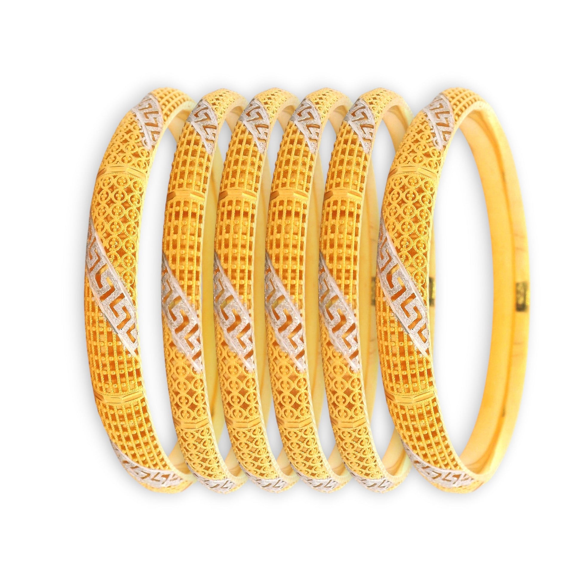 22kt Gold Ladies Bangles RJLB3398 – Antique cutwork design with dual-tone highlights, handcrafted bridal set – Regal Jewels Chicago”
“Elegant 22kt gold bangles RJLB3398 – Designer antique pattern with rhodium accents, women’s ethnic jewelry – Regal Jewels USA”
“RJLB3398 22kt gold ladies bangle set – Traditional dual-tone cutwork with detailed craftsmanship, Indian bridal jewelry – Regal Jewels Chicago”