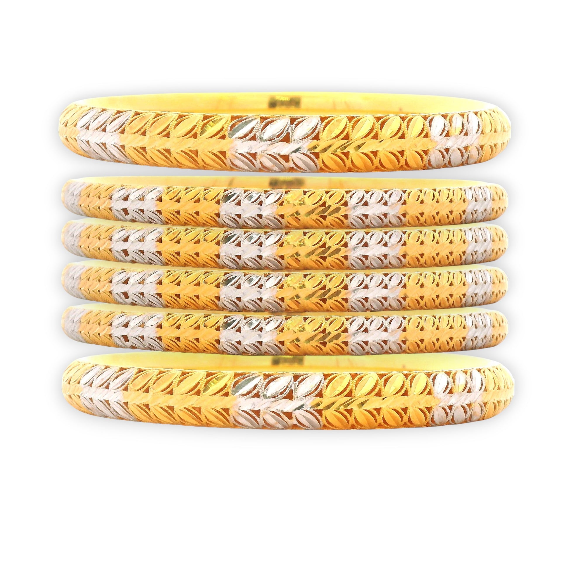 “22kt Gold Ladies Bangles RJLB3411A – Dual-tone leaf pattern traditional design – Regal Jewels Chicago”
“Elegant RJLB3411A gold bangles set – Two-tone handcrafted women’s jewelry – Regal Jewels USA”
“Designer 22kt gold bangles RJLB3411A – Leaf motif dual-shade pattern for women – Regal Jewels Chicago”