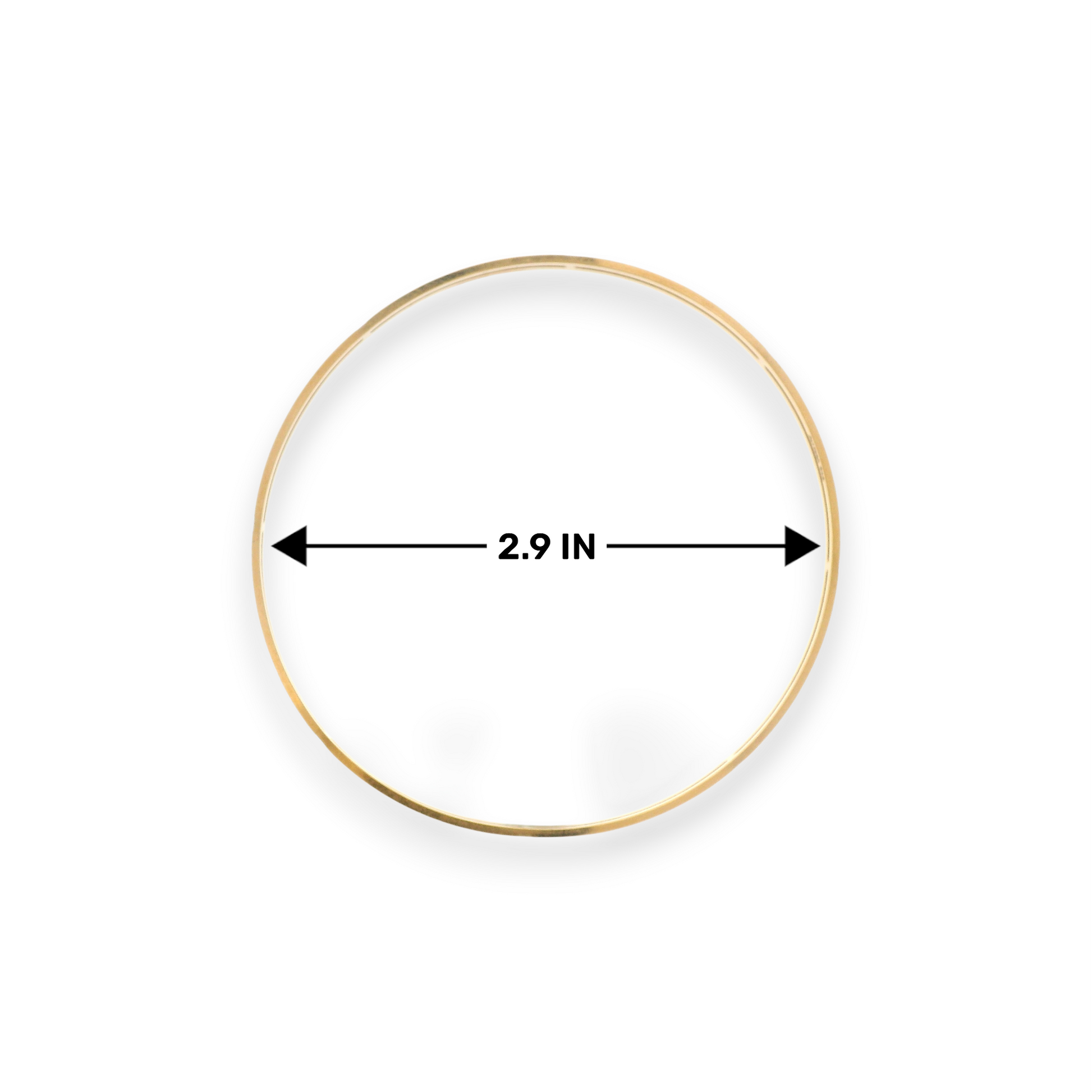 22kt Gold Ladies Bangle – Slim Kada with Intricate Cutwork Design, Size 2.9 Inch Diameter – RJLB3558C