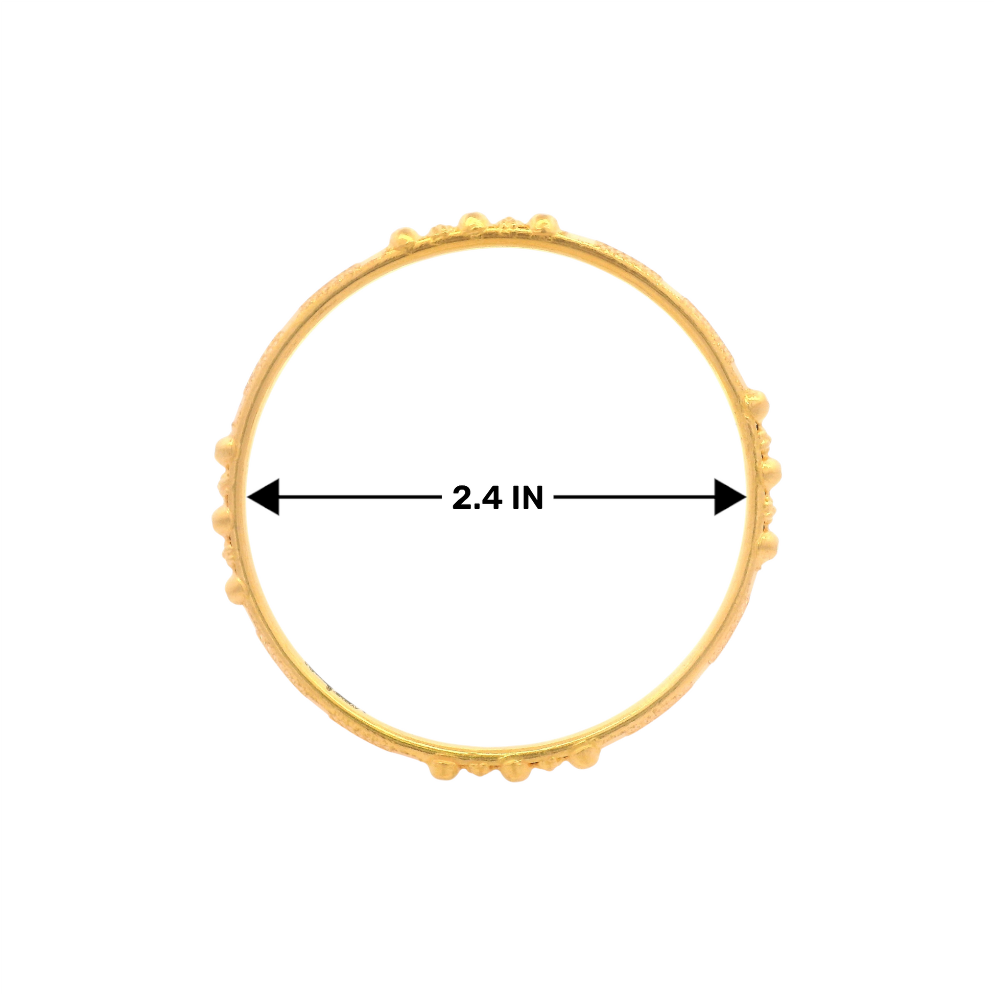 “22kt Gold Ladies Bangle RJLB4033C – 2.4 inch antique dotted design – Regal Jewels Chicago”
“Traditional 22kt gold women’s bangle RJLB4033C – Classic dotted handcrafted design – Regal Jewels USA”
“Elegant RJLB4033C 22kt gold bangle – 2.4 inch antique style jewelry for women – Regal Jewels Chicago”