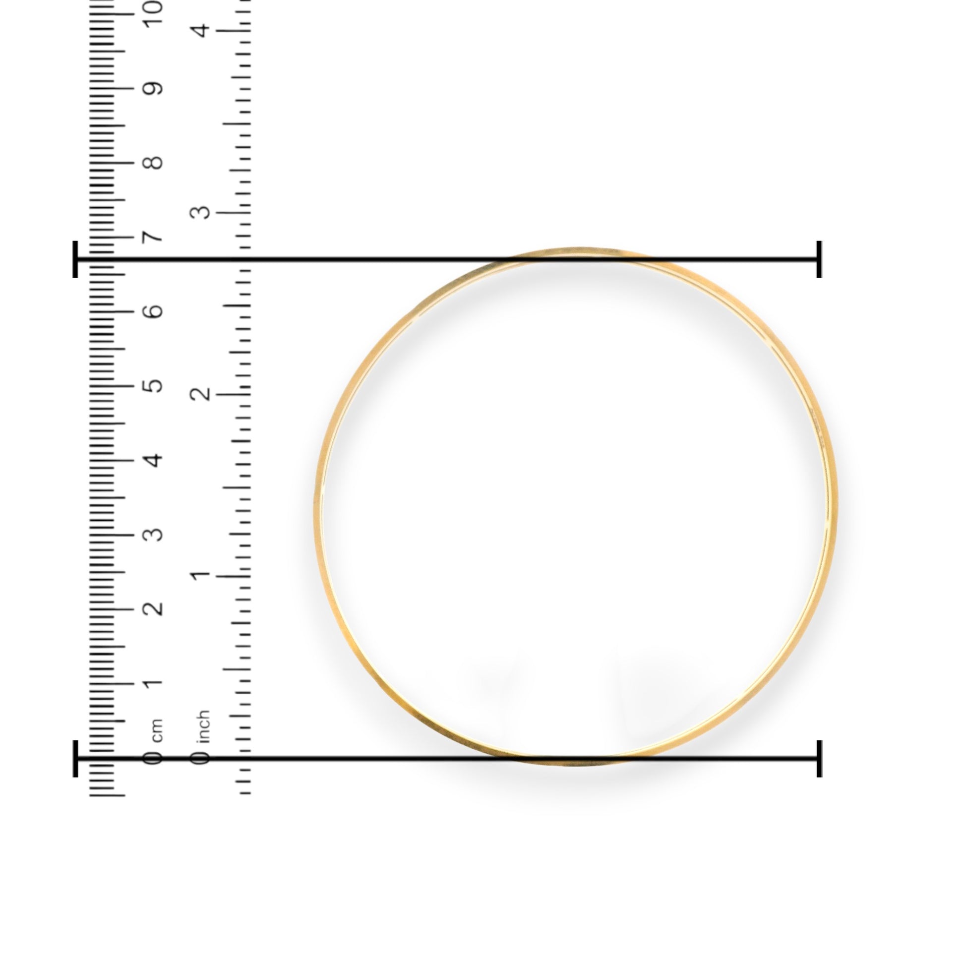 Measured 22kt Gold Ladies Bangle – 2.12 in Diameter – Regal Jewels RJLB4035, 166.7 gm