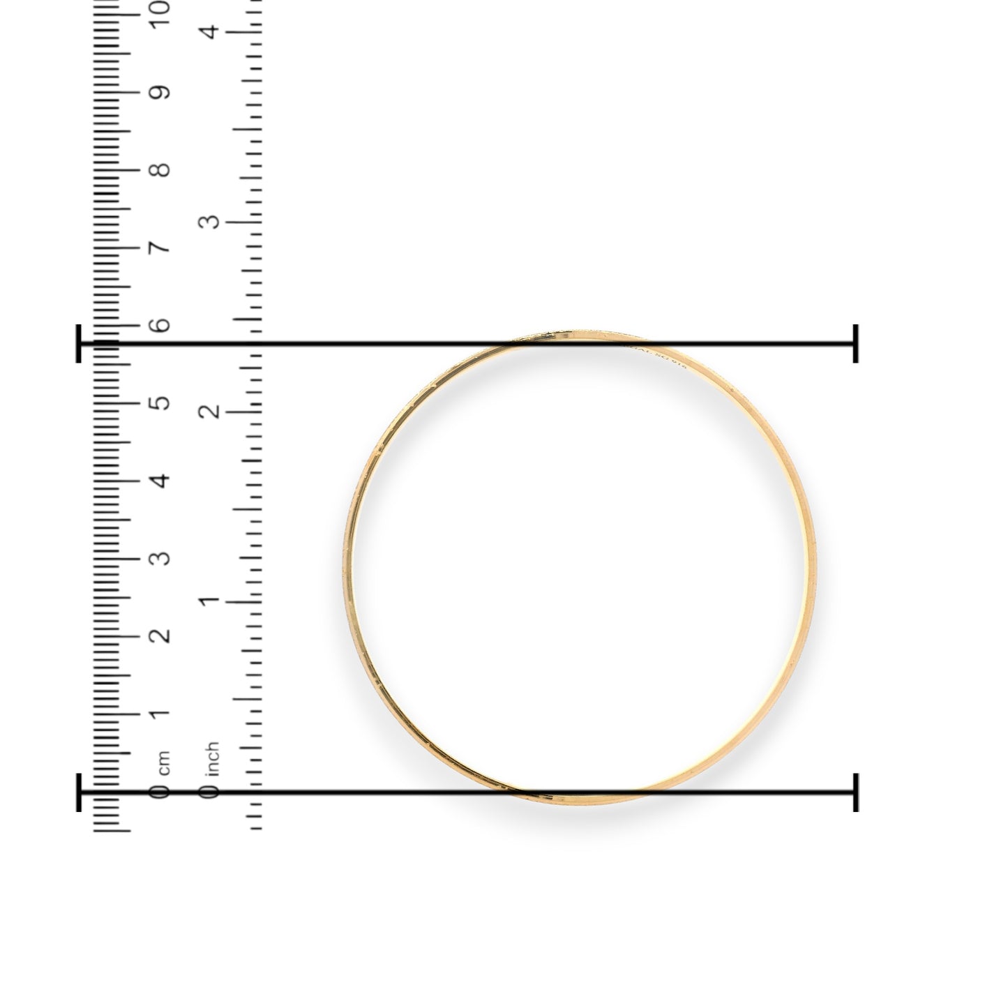 22kt Gold Ladies Bangles – 2.6 in diameter measurement | Model RJLB4037 – Regal Jewels Chicago