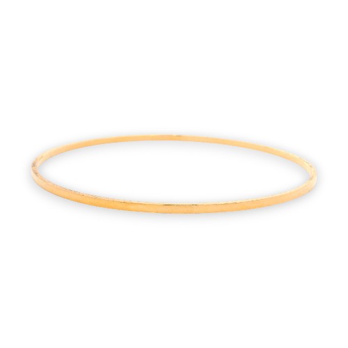 Single 22kt Gold Ladies Bangle – Thin polished finish, Size 2.12 in | Model RJLB4038 – Regal Jewels Chicago