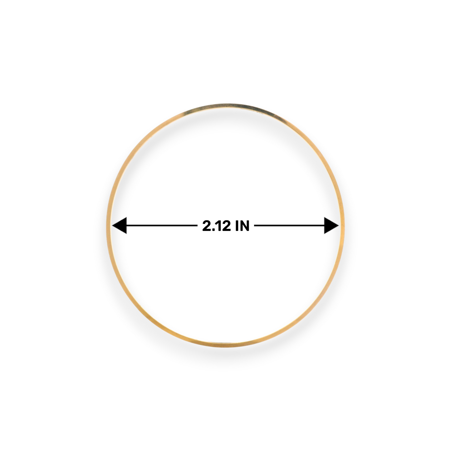 22kt Gold Ladies Bangles – 2.12 in diameter measurement | Model RJLB4038 – Regal Jewels Chicago