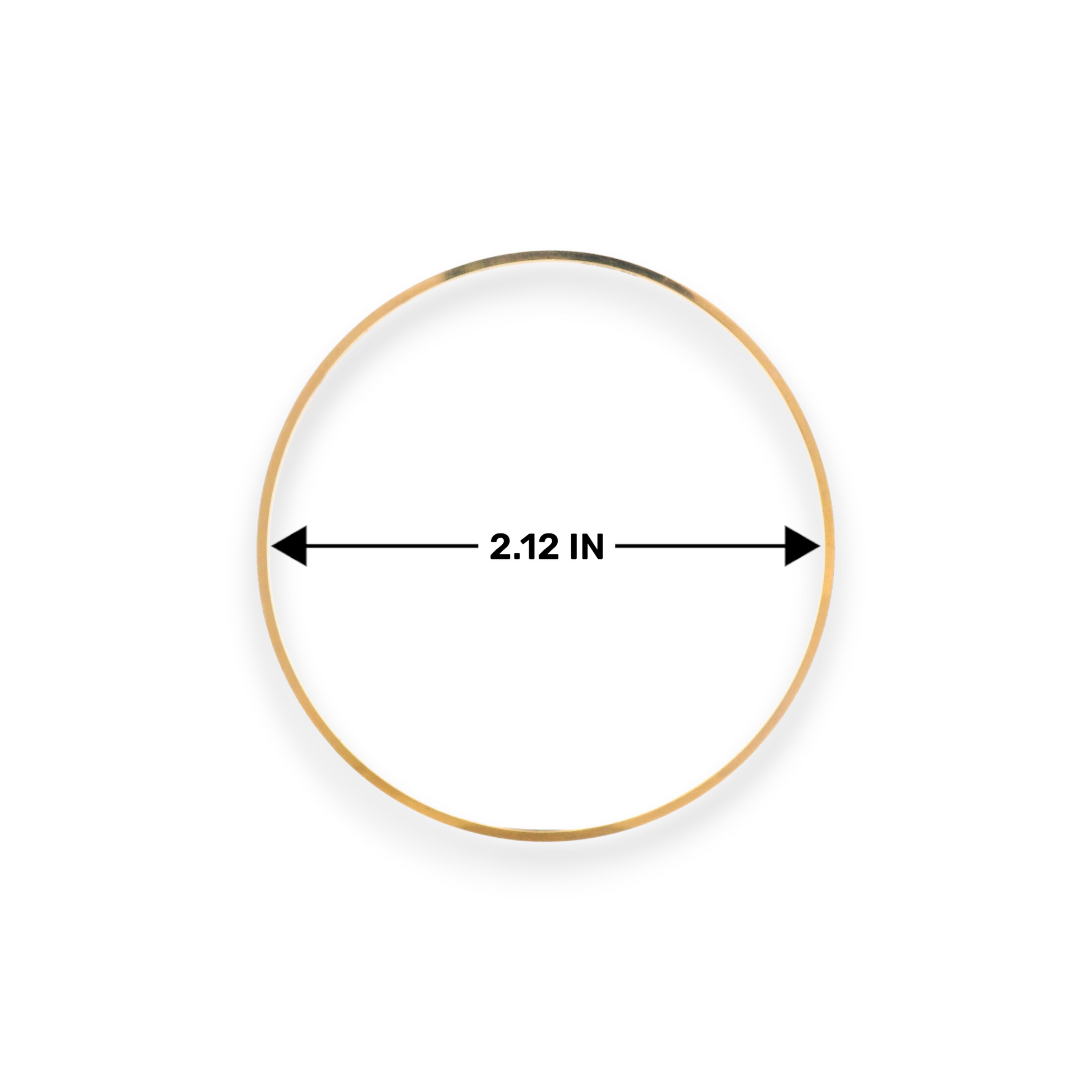 22kt Gold Ladies Bangles – 2.12 in diameter measurement | Model RJLB4038 – Regal Jewels Chicago