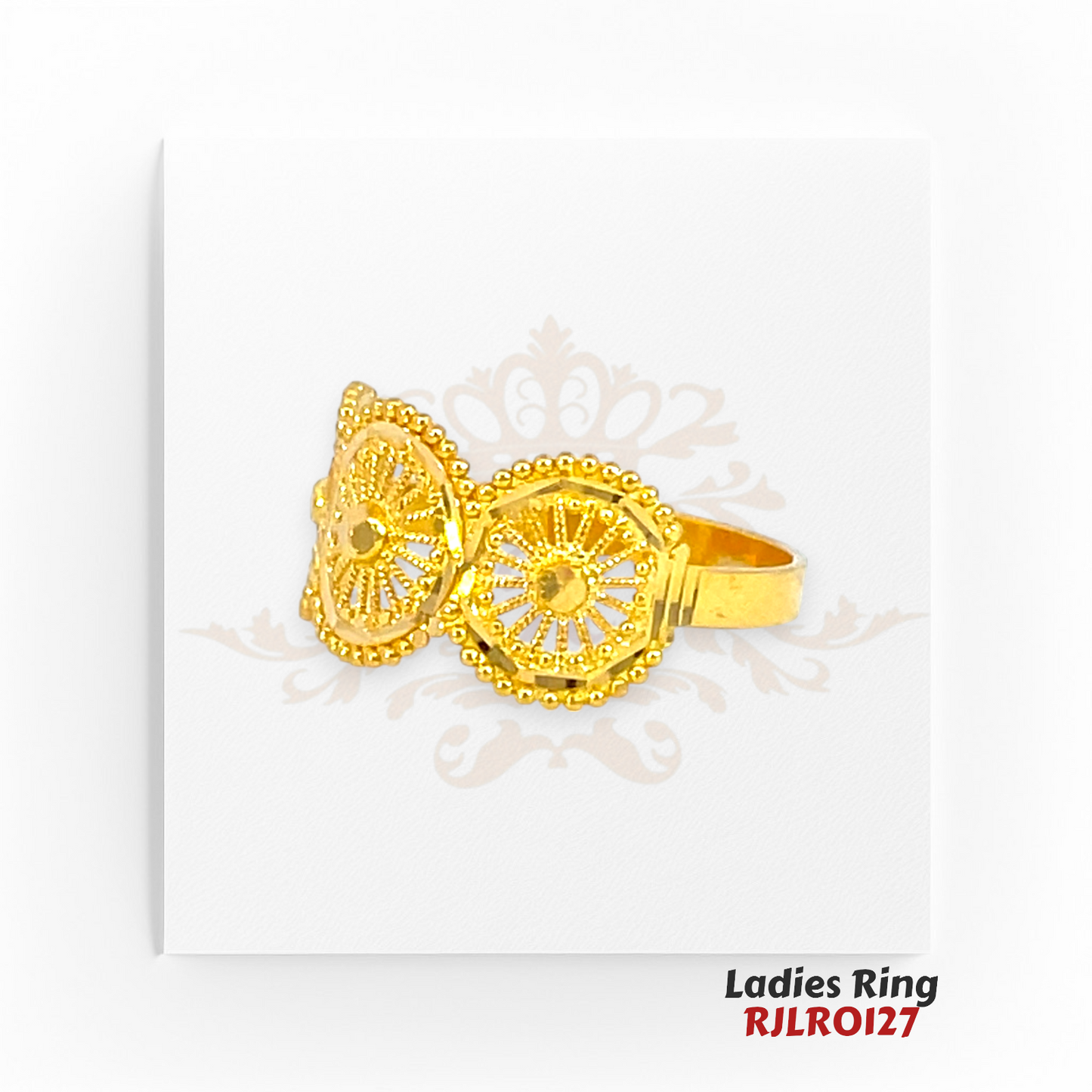 22kt Gold Ladies Ring RJLR0127 | Stylish Gold Ring | Regal Jewels