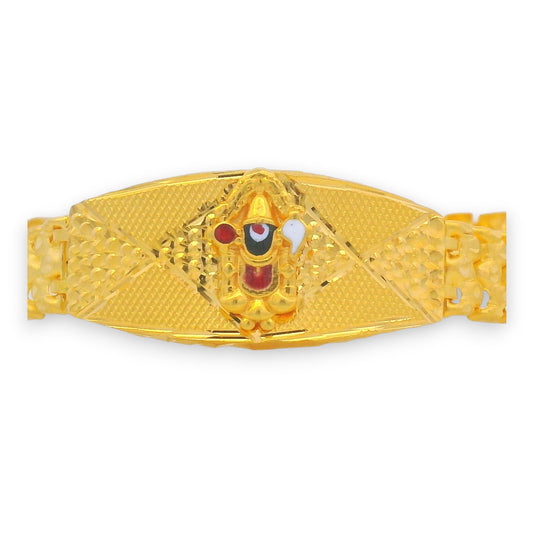 Lord Venkatesh Gold Men’s Bracelet – RJMB0089