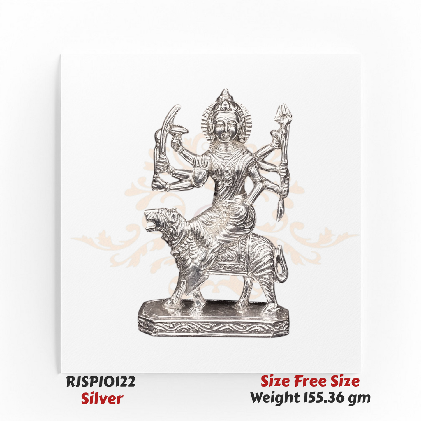 Silver Durga Maa Idol – RJSPI0122