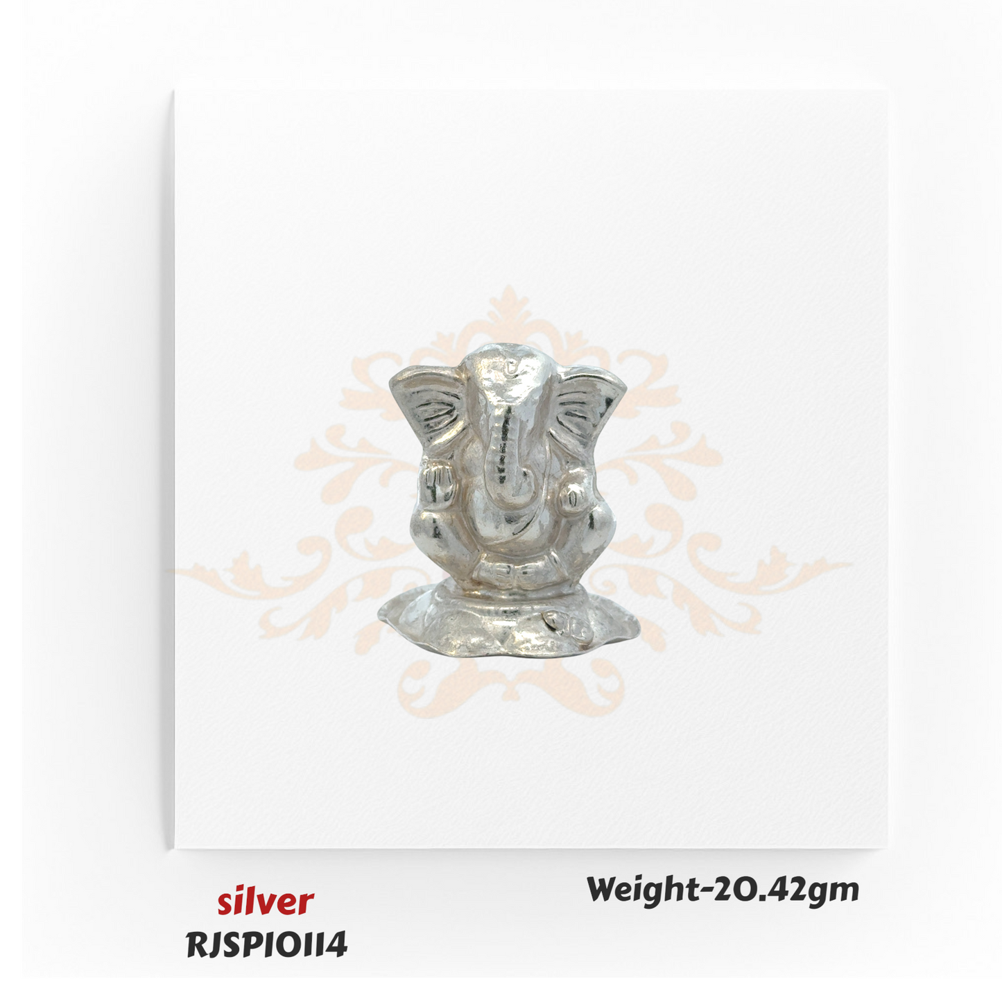 Silver Lord Ganesha Idol – RJSPI0114