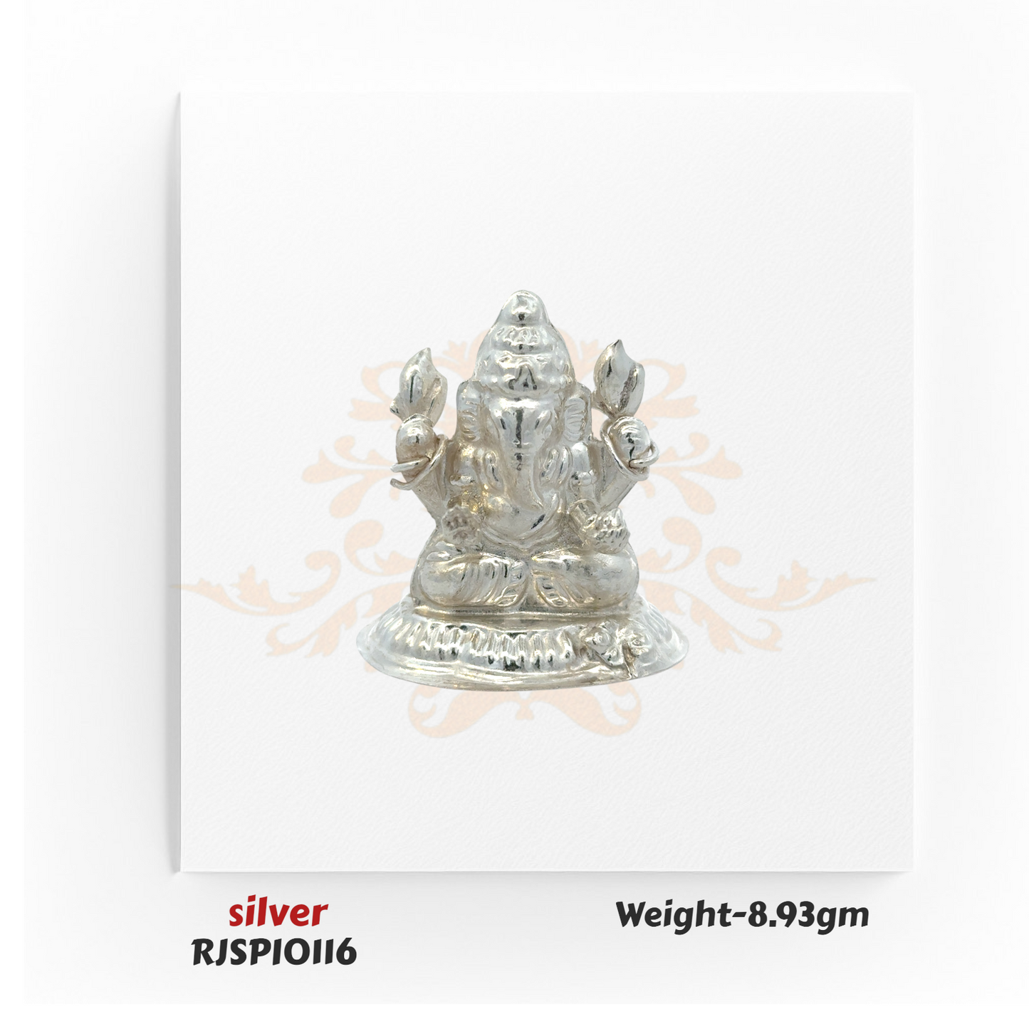 Silver Lord Ganesha Idol – RJSPI0116