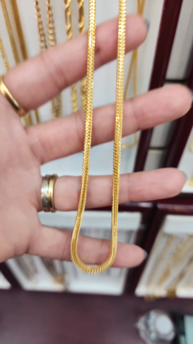 22kt Gold Chain RJC0154 | Elegant & Durable Gold Chain | Regal Jewels