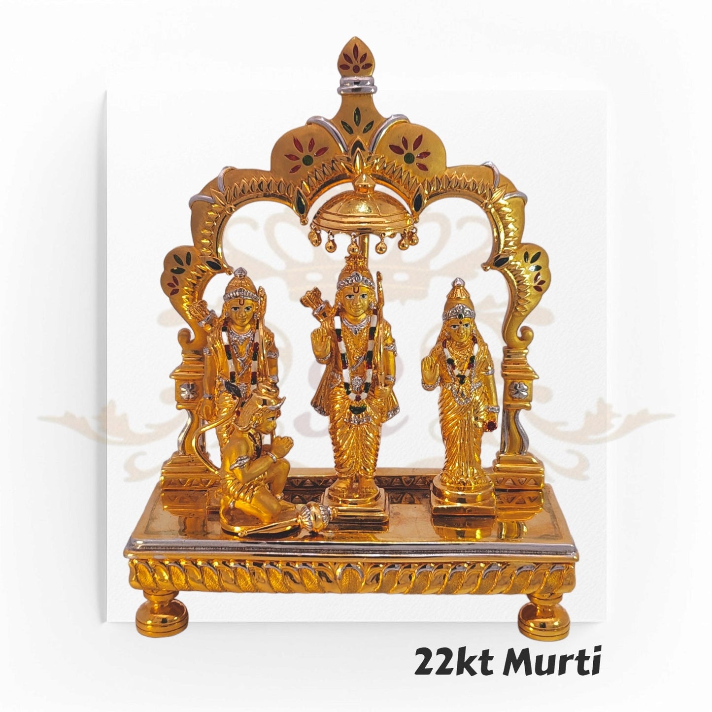22kt Gold Murti RJM2016 | Ganesha and Laxmi Gold Statues | Regal Jewels
