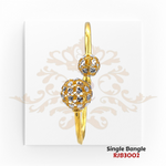 "Display Only Call for Availability and Price" Gold Single Bangle  Kaajal Collection RJB3002