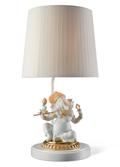 Bansuri Ganesha Table Lamp. Golden Luster (US)