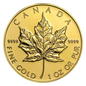 1 oz Canadian Gold Maple Leaf Coin (Random Year, .9999 Pure)