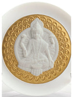 "Display Only Call for Availability and Price" Goddess Lakshmi Decorative Plate. Golden Lustre