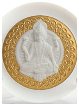 Goddess Lakshmi Decorative Plate. Golden Lustre