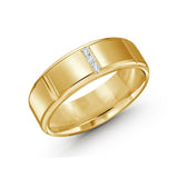 MALO Gold Diamond Band – Brushed Finish Modern Design (JMD-1088)-Regal Jewels