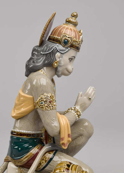 "Display Only Call for Availability and Price" Lakshman and Hanuman Sculpture. Limited Edition