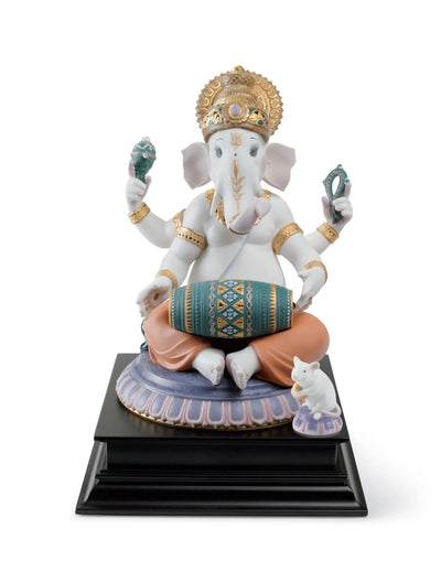 "Display Only Call for Availability and Price" Mridangam Ganesha Figurine. Limited Edition