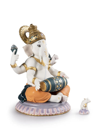 "Display Only Call for Availability and Price" Mridangam Ganesha Figurine. Limited Edition