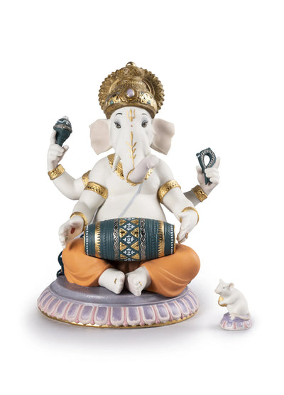 "Display Only Call for Availability and Price" Mridangam Ganesha Figurine. Limited Edition