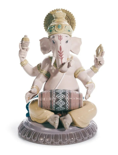 "Display Only Call for Availability and Price" Mridangam Ganesha Figurine