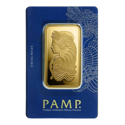 PAMP Suisse Gold Bar, 100 Gram, .9999 Pure