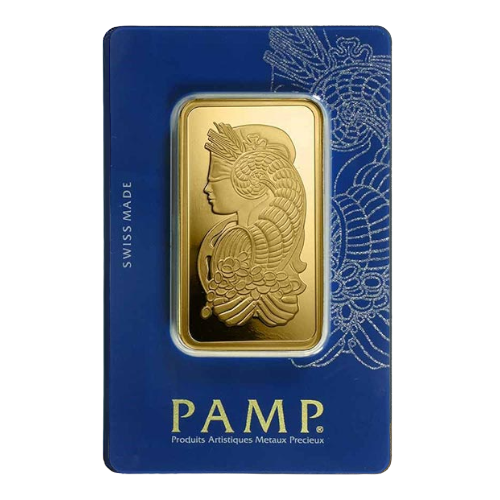 PAMP Suisse Gold Bar, 100 Gram, .9999 Pure