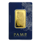 1 oz PAMP Suisse Gold Bar (New w/ Assay)