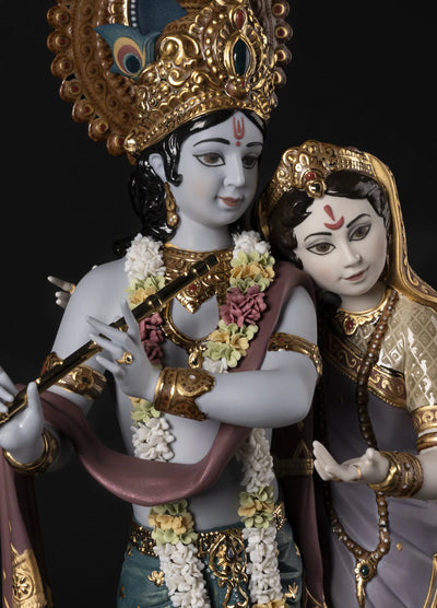 "Display Only Call for Availability and Price" Radha Krishna Sculpture. Limited edition