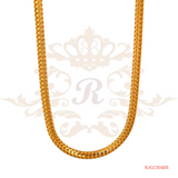 The Gold Chain RJGC2048, a stunning 22kt gold curb chain from Regal Jewels. This beautiful chain measures 16 inches in length and weighs 11.70 grams. Its classic curb chain design exudes simplicity and elegance, making it a versatile choice for both men and women. Crafted with high-quality 22kt gold, this chain is a timeless piece of jewelry that adds a touch of sophistication to any outfit.