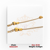 22kt gold delicate tassel pendant style chain necklace 18 inch fine jewelry ROGC3119