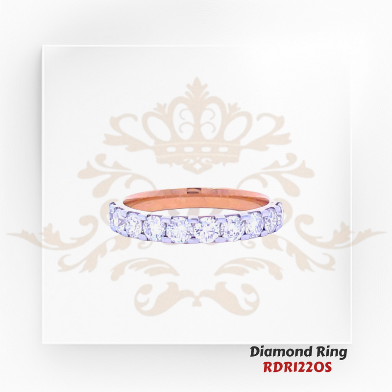 18kt gold diamond ring weighing 2.90 gm. Size 7.00. The diamond is of VVS2-VS1 clarity and F-G color. Total diamond weight is 1.03 ct.
