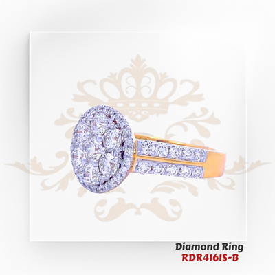 18kt gold diamond ring weighing 8.45 gm. Size 6. The diamond is of VVS2-VS1 clarity and F-G color. Total diamond weight is 1.94 ct.