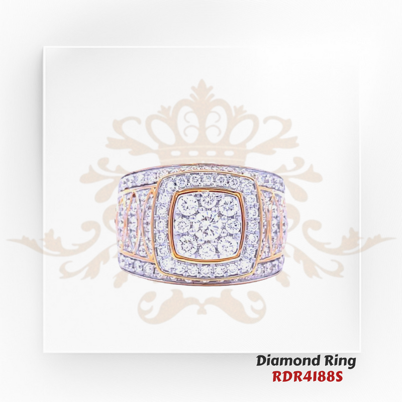 18kt gold diamond ring weighing 11.96 gm. Size 6.5. The diamond is of VVS2-VS1 clarity and F-G color. Total diamond weight is 1.57 ct.