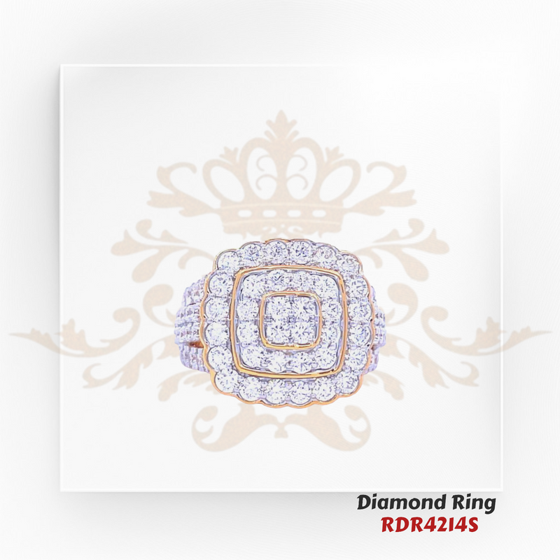 18kt gold diamond ring weighing 9.44 gm. Size 6. The diamond is of VVS2-VS1 clarity and F-G color. Total diamond weight is 2.22 ct.