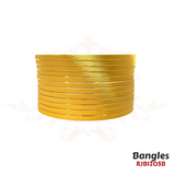 Set of machine-made 22k gold bangles with a matte finish. Weight 134.4 gm. SKU RJB1205.