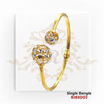 Gold Single Bangle  Kaajal Collection RJB3002