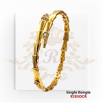 "Display Only Call for Availability and Price" Gold Single Bangle  Kaajal Collection RJB3005
