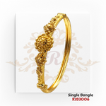 Gold Single Bangle  Kaajal Collection RJB3006