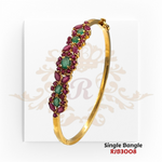 "Display Only Call for Availability and Price" Gold Single Bangle  Kaajal Collection RJB3008
